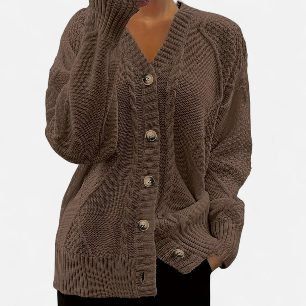 Women’s Knit Autumn Cardigan - Sofia Maris